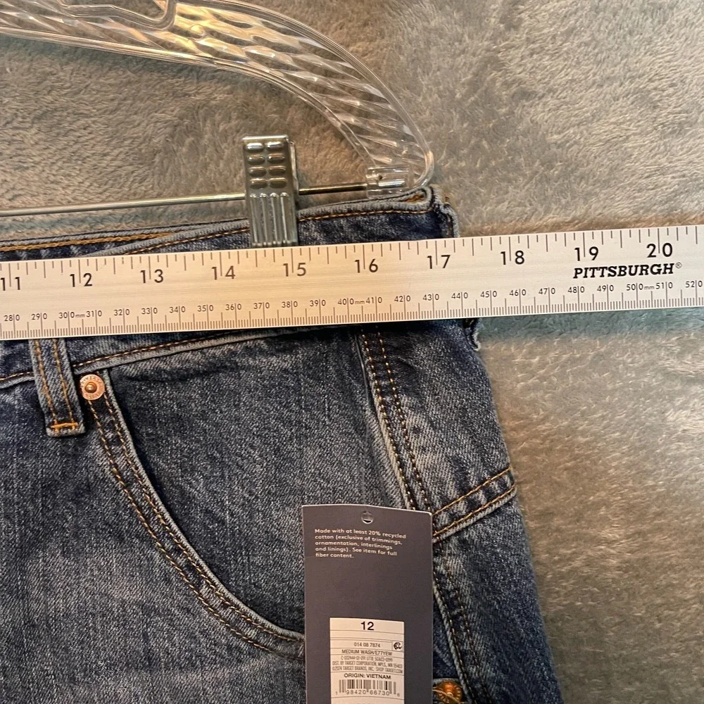 Universal Thread Women Denim Mini‎ Skirt 12 Bareback Y2K 90s Grunge Indie Sleaze